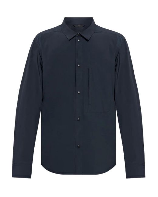 Woolrich Blue Long-Sleeved Shirt for men