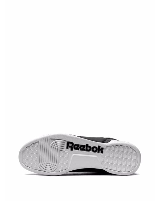 Reebok Black Workout Plus Low-Top Sneakers
