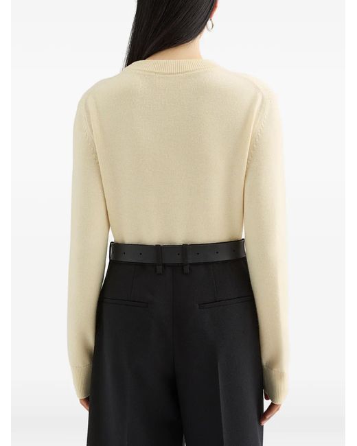 Jil Sander White Sweater Clothing