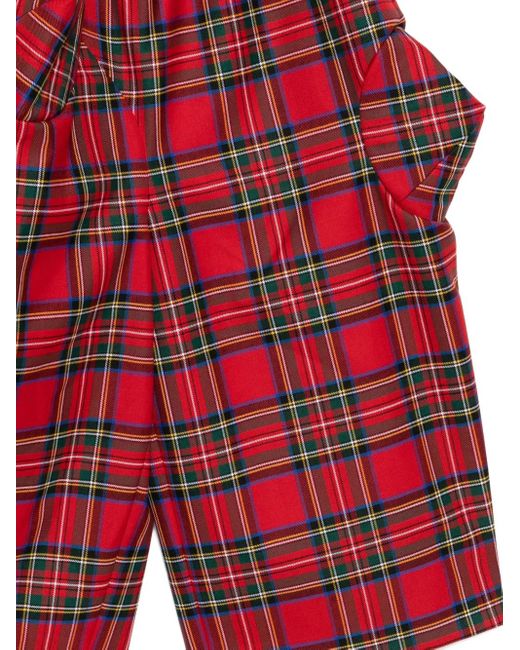 Comme des Garçons Red Plaid Trousers