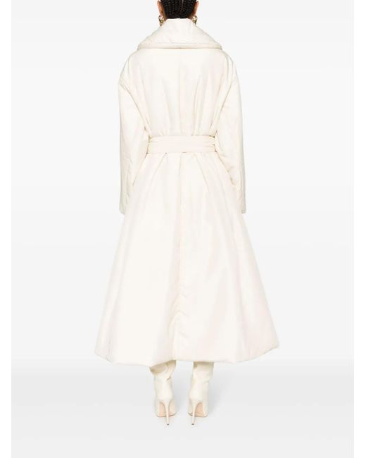 The Row White Francine Tied-Waist Coat