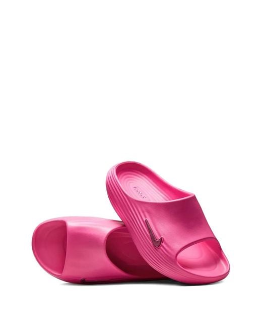Nike Pink Reactx Ribbed Slides