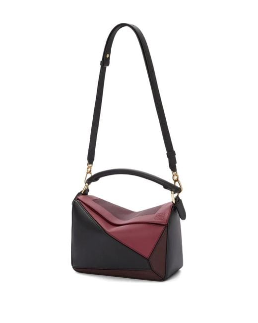 Loewe Purple Kleine Puzzle Handtasche