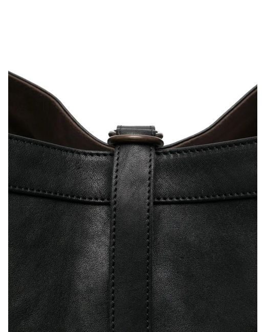 TAIGA TAKAHASHI Black Small Lot. 018 Newsboy Shoulder Bag for men