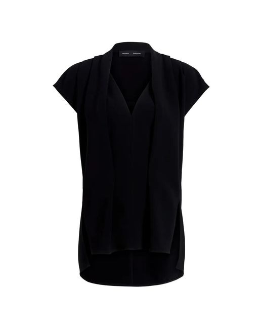 Proenza Schouler Black Ranli Top