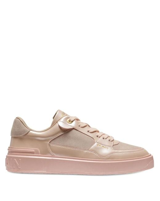 Balmain レザースニーカー Pink