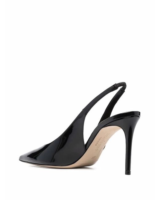 Scarosso Black X Brian Atwood Sutton Slingback Pumps