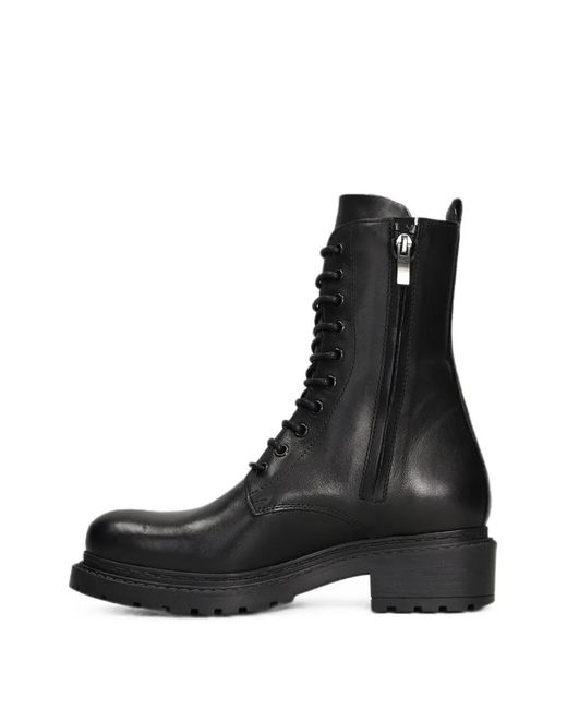 METISSE Black Amphibians Lace-Up Boots