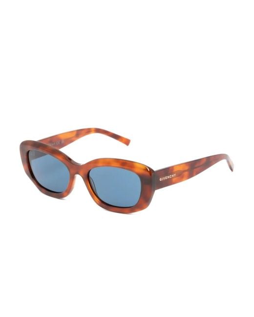 Givenchy Blue Lunettes De Soleil À Monture Rectangulaire