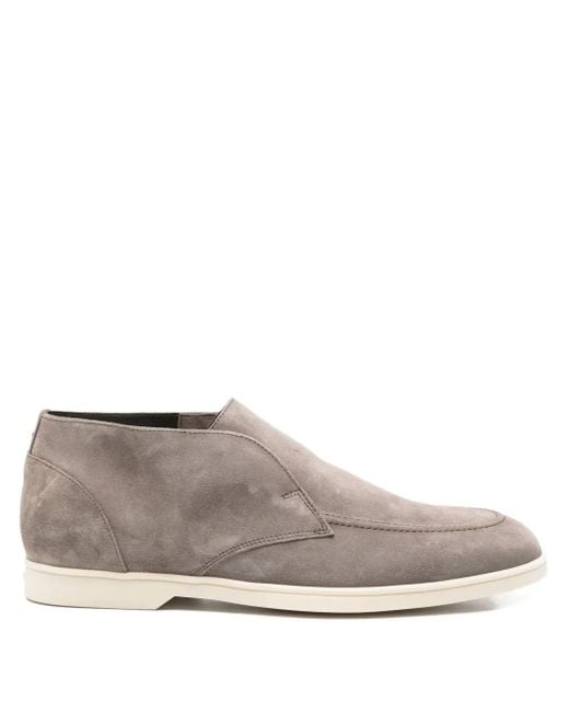 Doucal's Gray Suede Boots for men