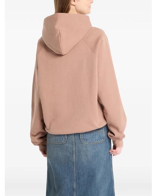 Dime Pink Hoodie À Détail De Logo