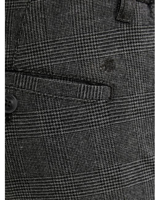 Marc O' Polo Black Check Trousers for men