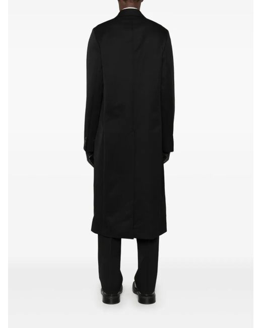 Our Legacy Black Robe Single-Breasted Coat for men