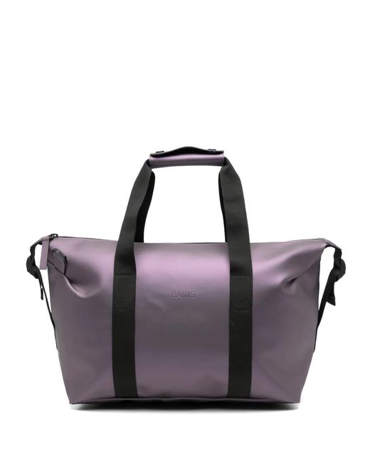 Rains Purple Small Hilo Logo-Debossed Holdall Bag