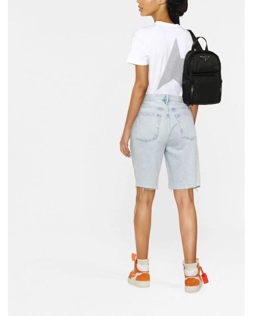 Golden Goose Deluxe Brand White Glitter Star T-Shirt