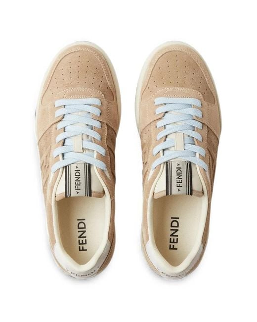 Fendi White Match Sneakers for men