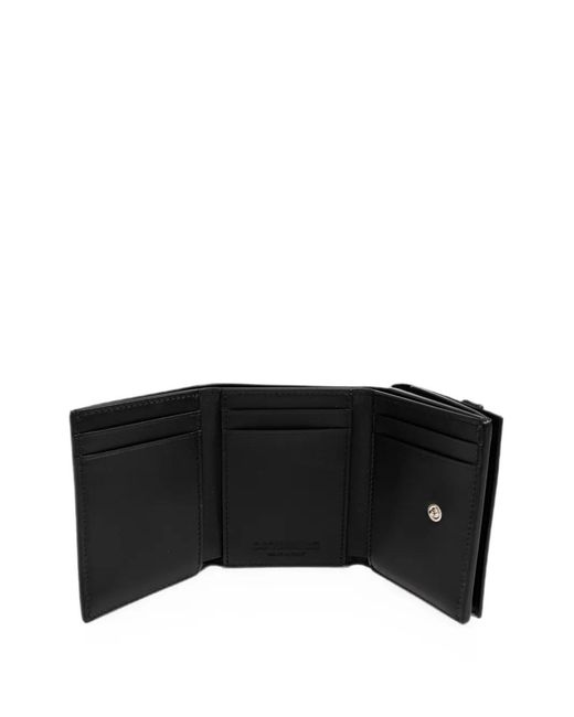 DSquared² Black Logo-Plaque Leather Wallet