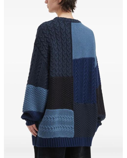 Pull À Design Patchwork AFTERMATHS pour homme en coloris Blue