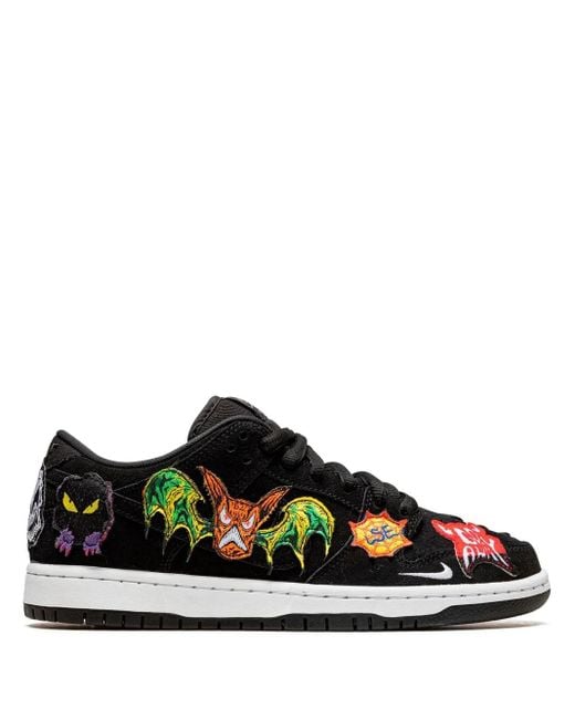 Nike Black Sb Dunk Low "Neckface" Sneakers