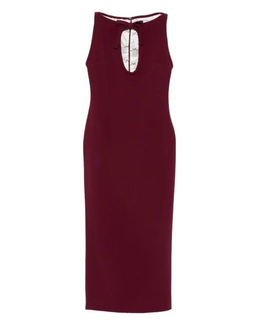 Robe Courte Sans Manches À Ouverture Goutte D'Eau ROWEN ROSE en coloris Red