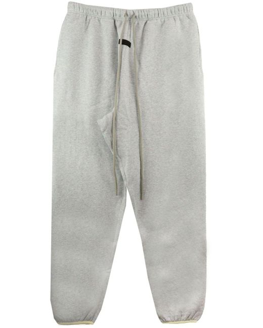 Fear Of God Gray Logo-patch Track Pants for men