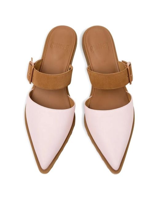 Camper Brown Anita Strap Mules