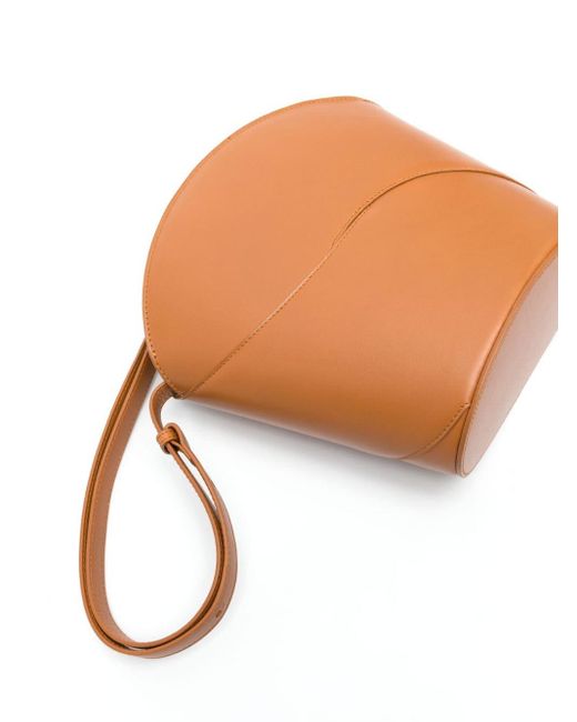 Maeden White Oru Leather Crossbody Bag