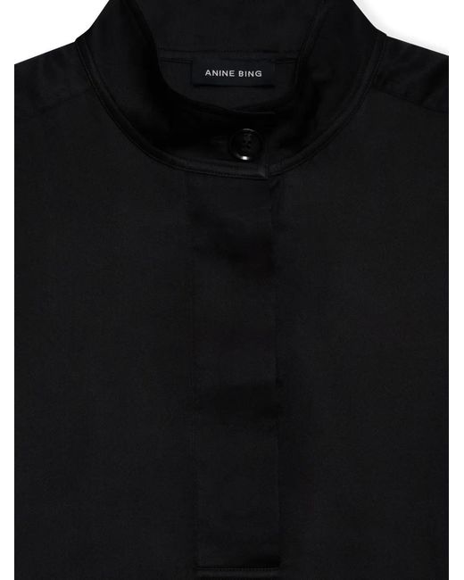 Anine Bing Black Geneva Blouse