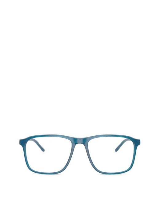 ARMANI EXCHANGE Blue Rectangle-Frame Glasses for men