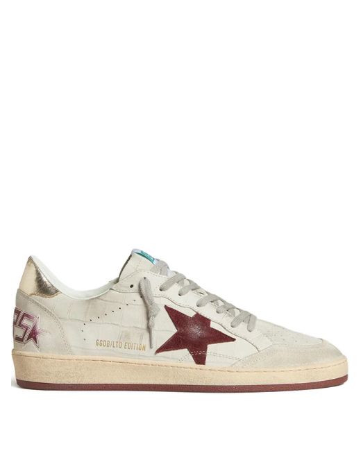 Golden Goose Deluxe Brand Pink Ball Star Sneakers for men