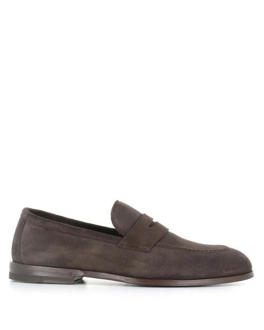 Henderson Brown Suede Loafers for men
