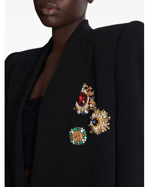 Balmain Black Embroidered Jacket
