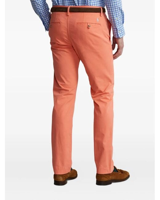 Polo Ralph Lauren Red Button Chino Trousers for men