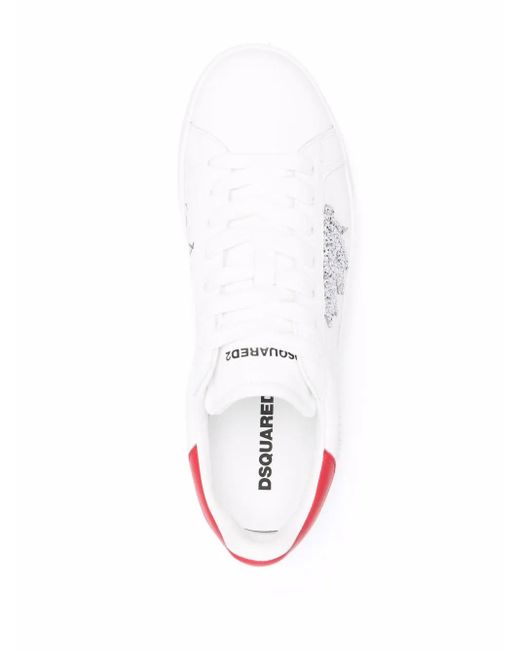 Zapatillas bajas con logo DSquared² de color White