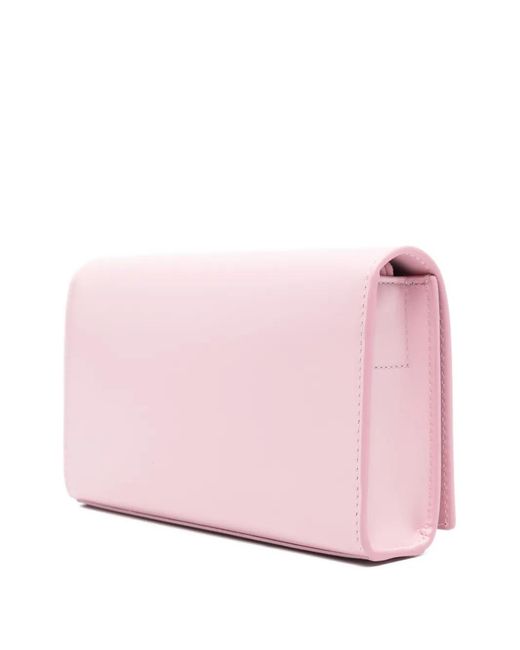 Jil Sander Pink Tangle Wallet With Strap