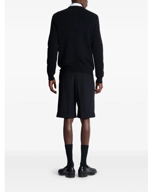 Jersey con estampado de leopardo Balmain de hombre de color Black