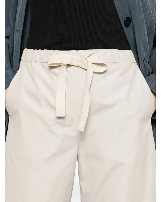 Max Mara White Cotton Pants