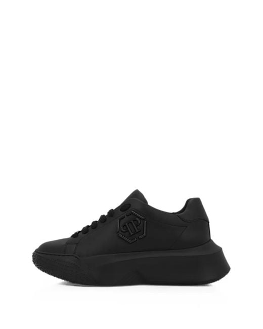 Philipp Plein Black Godzilla Runner Hexagon Sneakers
