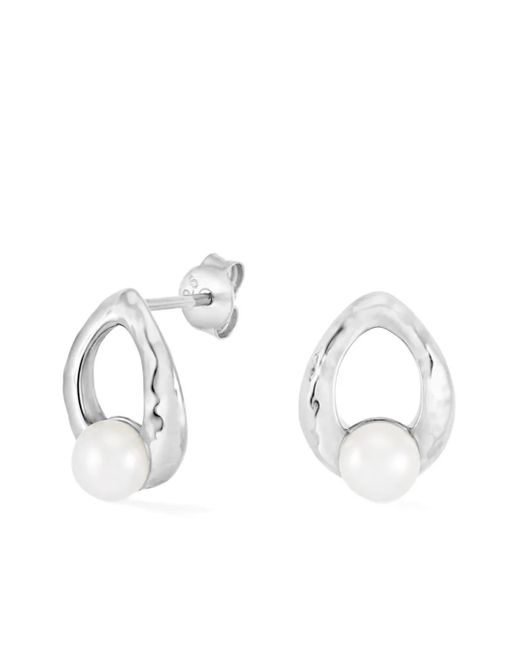 Dower & Hall Waterfall Oorbellen in het White