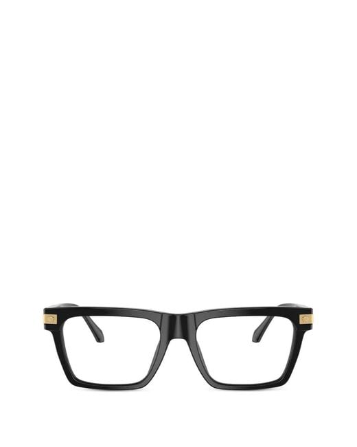 Versace Brille Mit Eckigem Gestell in Black für Herren