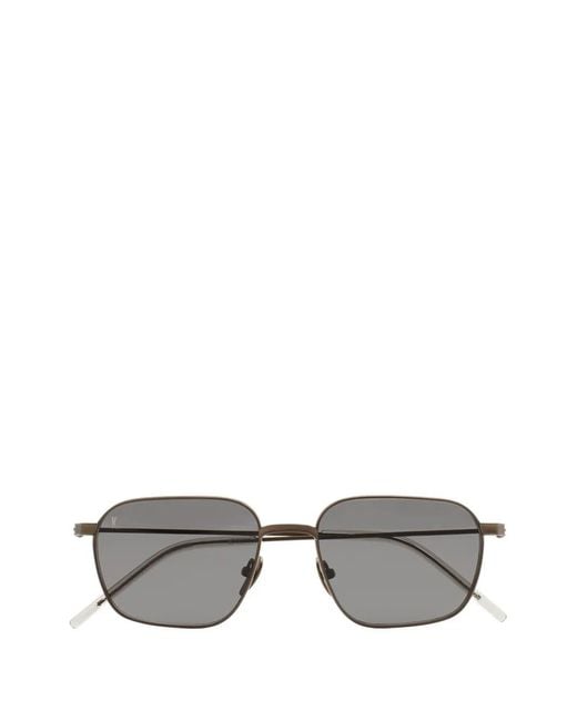 Kaleos Eyehunters Gray Rectangle-Frame Sunglasses