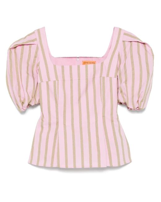 Stine Goya Pink Striped Blouse