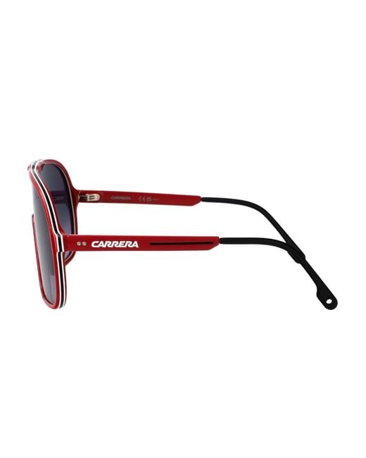 Carrera Blue Shield-Frame Sunglasses for men
