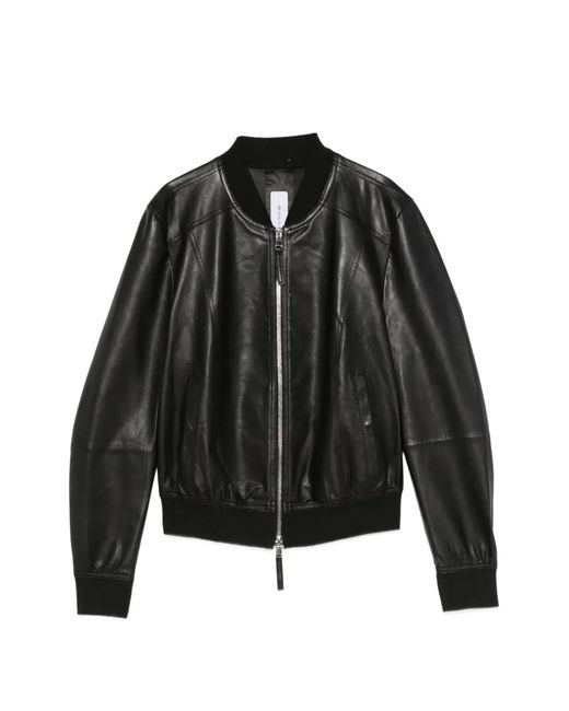 Bully Black Zip Lambskin Jacket
