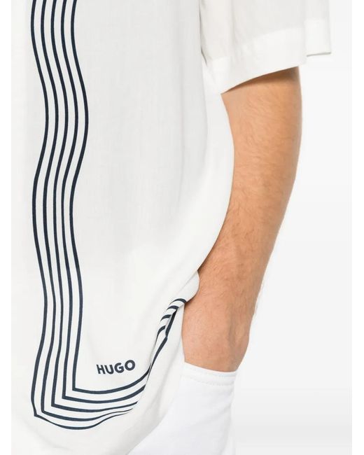 Boss White Short-Sleeves Shirt for men