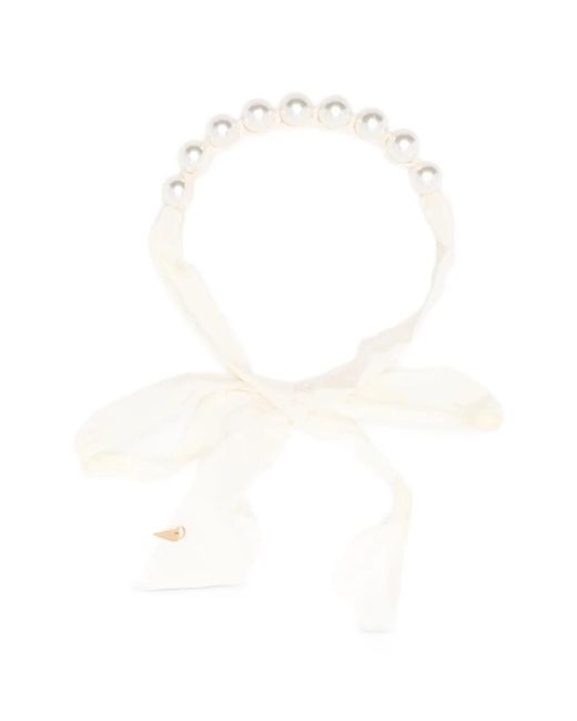 Forte_forte White Pearl Pendant Necklace