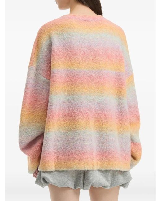 Jersey a rayas con cuello en V B+ AB de color Pink