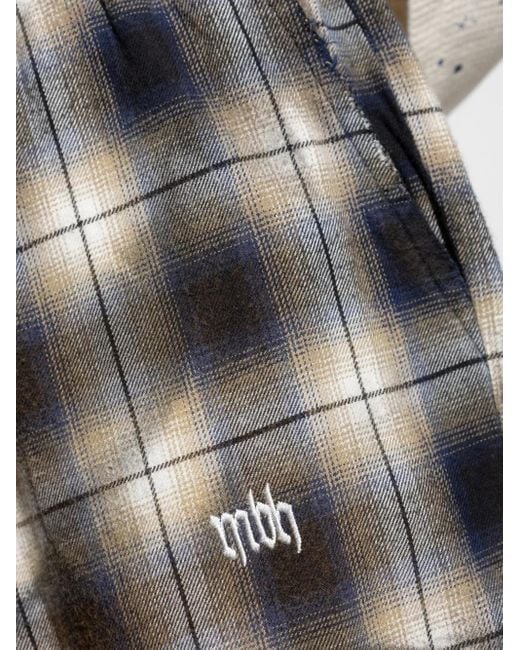 Pantalones rectos a cuadros M I S B H V de hombre de color Gray