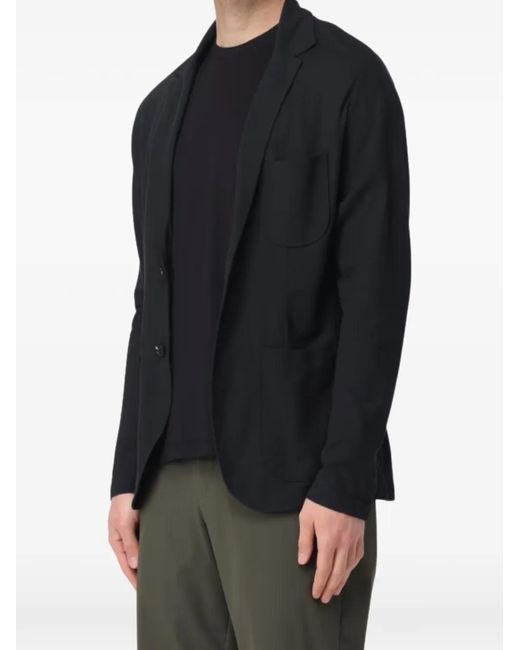 Zanone Black Patch-Pocket Blazer for men