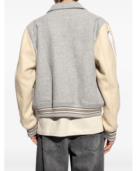Amiri Gray Wool Jacket for men